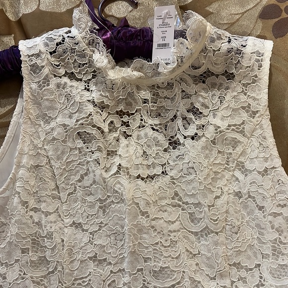 White lace peplum blouse - Picture 5 of 6